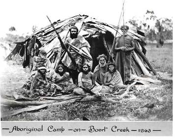 Photograph - HARRY BIGGS COLLECTION:  PHOTO OF ABORIGINAL CAMP