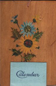 Document - MALONE COLLECTION: 1937 CALENDAR