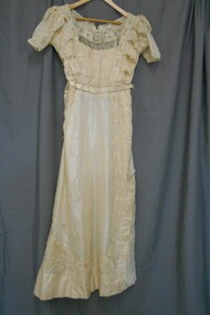 Clothing - CREAM COLOURED WEDDING DRESS, Wedding Dress, 1911