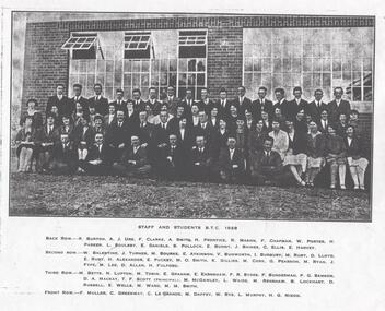 Photograph - LA TROBE UNIVERSITY BENDIGO COLLECTION: BENDIGO TEACHERS' COLLEGE STAFF AND STUDENTS 1928