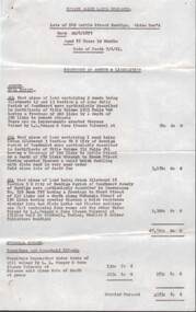 Document - L. PROUT COLLECTION: ESTATE OF ALICE LATTA DECEASED - STATEMENT OF ASSETS & LIABILITIES