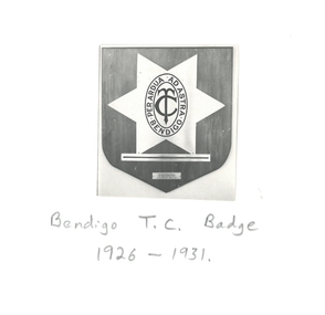 Photograph - LA TROBE UNIVERSITY BENDIGO COLLECTION: BENDIGO TEACHERS' COLLEGE BADGE