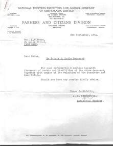 Document - L. PROUT COLLECTION: ESTATE A. LATTA