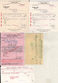 Document - L. PROUT COLLECTION: WATER RATES