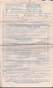 Document - L. PROUT COLLECTION: 1949/1950 TAX RETURN