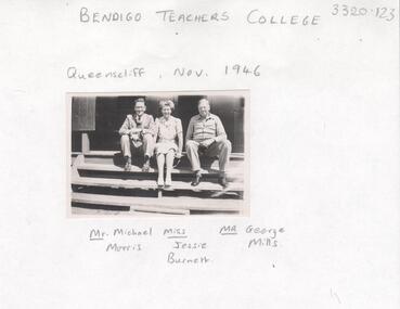 Photograph - LA TROBE UNIVERSITY BENDIGO COLLECTION: BENDIGO TEACHERS' COLLEGE STAFF