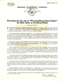 Document - BILL ASHMAN COLLECTION: SCALEBOUY INSTRUCTION SHEETS