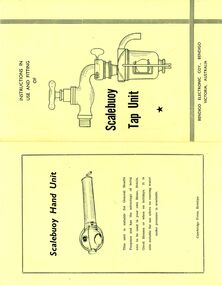 Document - BILL ASHMAN COLLECTION: SCALEBUOY TAP UNIT LEAFLETS