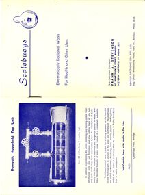 Document - BILL ASHMAN COLLECTION: SCALEBUOYS BOOKLET