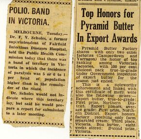 Document - BILL ASHMAN COLLECTION: NEWSPAPER CUTTINGS