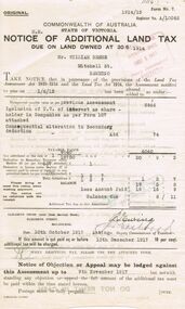Document - GLENYS MCKITTERICK COLLECTION:  WILLIAM BEEBE DOCUMENTS, 1st June 1915