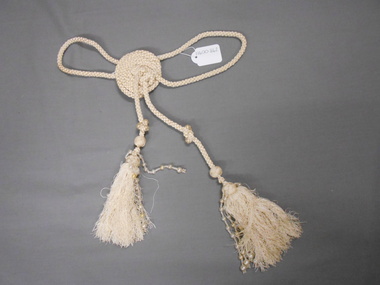Clothing - DECORATIVE CORDING AND PEARL TRIMMED TASSEL, Tassel, 1920's - 30's,maybe1800's