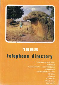 Book - BOOK - 1968 TELEPHONE DIRECTORY