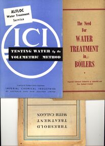 Document - BILL ASHMAN COLLECTION: PRINTED MATERIAL ON WATER TREATMENT