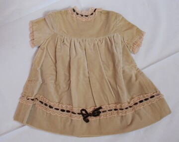 Clothing - LIGHT BROWN INFANTS VELVET DRESS