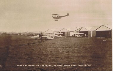 Postcard - BASIL WATSON COLLECTION: THE ROYAL FLYING CORPS BASE, MONTROSE