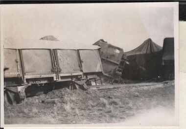 Photograph - TRAIN DERAILMENT COLLECTION: SEA LAKE TRAIN DERAILMENT