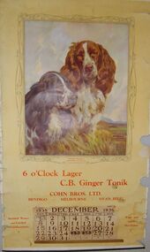 Ephemera - 1935 COHN BROTHERS CALENDAR FOR DECEMBER