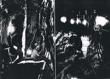Photograph - LONG GULLY HISTORY GROUP COLLECTION: TWO UNDERGROUND PHOTOS