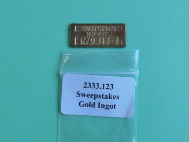 Award - QC BINKS COLLECTION: SWEEPSTAKES GOLD INGOT