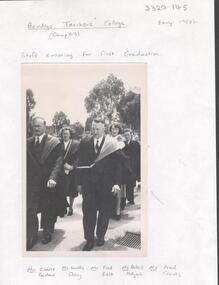 Photograph - LA TROBE UNIVERSITY BENDIGO COLLECTION: BENDIGO TEACHERS' COLLEGE GRADUATION PHOTOGRAPH