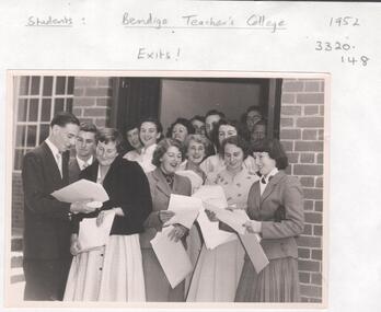 Photograph - LA TROBE UNIVERSITY BENDIGO COLLECTION: BENDIGO TEACHERS' COLLEGE EXITS!