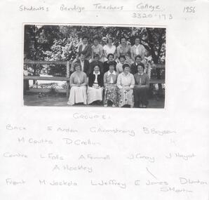 Photograph - LA TROBE UNIVERSITY BENDIGO COLLECTION: BENDIGO TEACHERS' COLLEGE STUDENTS