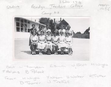 Photograph - LA TROBE UNIVERSITY BENDIGO COLLECTION: BENDIGO TEACHERS' COLLEGE STUDENTS