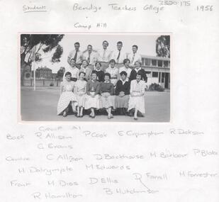 Photograph - LA TROBE UNIVERSITY BENDIGO COLLECTION: BENDIGO TEACHERS' COLLEGE STUDENTS