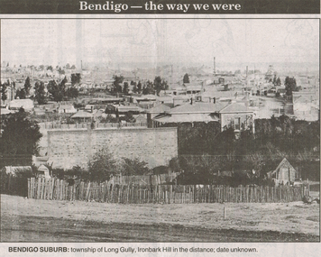 Newspaper - LONG GULLY HISTORY GROUP COLLECTION: BENDIGO - THE WAY WE WERE - LONG GULLY