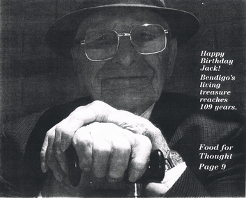 Photograph - LONG GULLY HISTORY GROUP COLLECTION: HAPPY BIRTHDAY JACK