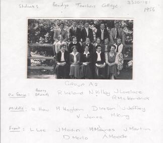 Photograph - LA TROBE UNIVERSITY BENDIGO COLLECTION: BENDIGO TEACHERS' COLLEGE STUDENTS