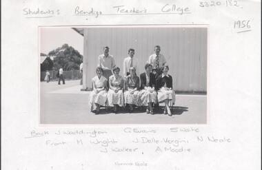 Photograph - LA TROBE UNIVERSITY BENDIGO COLLECTION: BENDIGO TEACHERS' COLLEGE STUDENTS