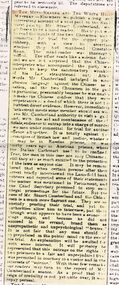 Document - CONSTABLE RYAN COLLECTION: PHOTOCOPY OF NEWSPAPER ARTICLE