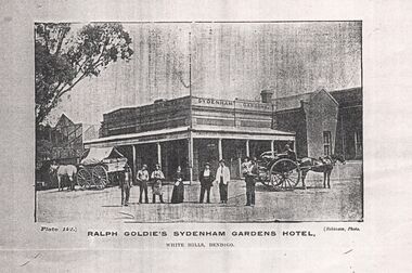 Photograph - CONSTABLE RYAN COLLECTION: RALPH GOLDIE'S SYDENHAM GARDENS HOTEL