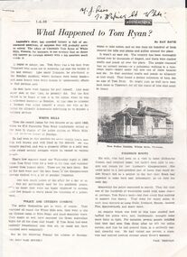 Document - CONSTABLE RYAN COLLECTION: WHAT HAPPENED TO TOM RYAN