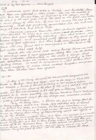 Document - CONSTABLE RYAN COLLECTION: HAND WRITTEN NOTES