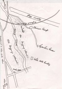 Document - CONSTABLE RYAN COLLECTION: HAND DRAWN MAP OF AREA OF CONSTABLE RYAN DISAPPEARANCE