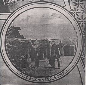 Document - CONSTABLE RYAN COLLECTION: PHOTOCOPY OF PHOTO OF PART OF CHINESE CAMP