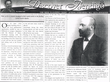 Newspaper - LONG GULLY HISTORY GROUP COLLECTION: THE MINE FLOODING CRISIS - VICTORIA QUARTZ