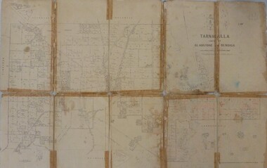 Map - JACK FLYNN MAP COLLECTION: GLADSTONE AND BENDIGO - TARNAGULLA, 13th May 1922