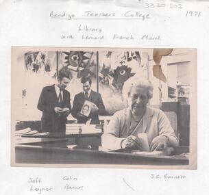 Photograph - LA TROBE UNIVERSITY BENDIGO COLLECTION: BENDIGO TEACHERS' COLLEGE STAFF