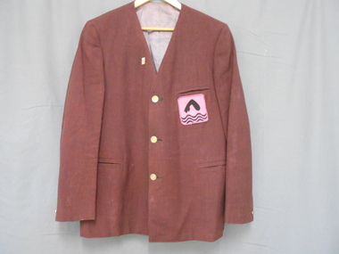 Clothing - ALLAN MONAGHAN COLLECTION: MAROON BLAZER, 1968