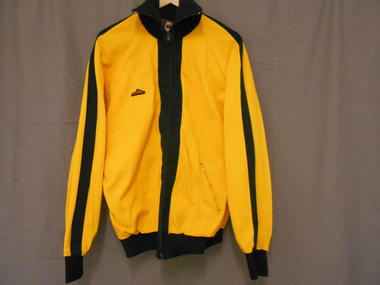 Clothing - ALLAN MONAGHAN COLLECTION: DEEP YELLOW TRACKSUIT TOP, 1970-1990