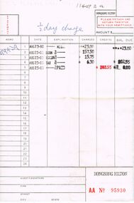 Document - ALLAN MONAGHAN COLLECTION: HONG KONG RECEIPTS, 1980