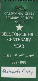 Ephemera - GERTRUDE PERRY COLLECTION: PENNANT CALIFORNIA GULLY PRIMARY SCHOOL
