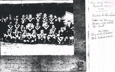 Photograph - LONG GULLY HISTORY GROUP COLLECTION: LONG GULLY ROVERS FOOTBALL TEAM 1939