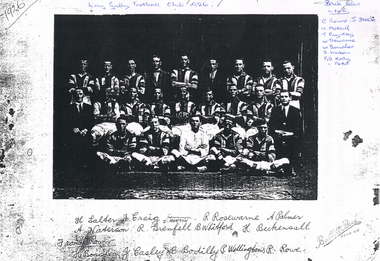 Photograph - LONG GULLY HISTORY GROUP COLLECTION: LONG GULLY FOOTBALL CLUB 1926
