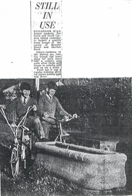 Newspaper - LONG GULLY HISTORY GROUP COLLECTION: GRANITE HORSE TROUGH