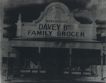 Photograph - LONG GULLY HISTORY GROUP COLLECTION: DAVEY FROS FAMILY GROCER